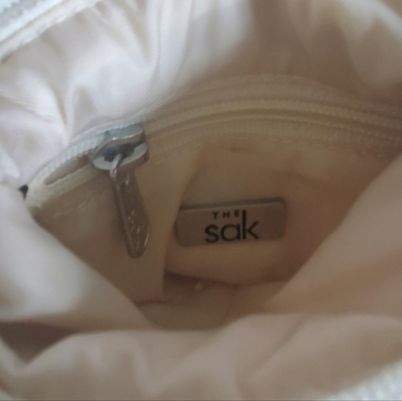 The Sak Crochet Cream Off White Rectangle Essential Phone Crossbody Bag - Picture 10 of 10